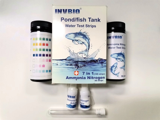Test Kit Kualitas Air Minum Aquarium Pond Fish Tank 7 In 1 Strips 100/Pack
