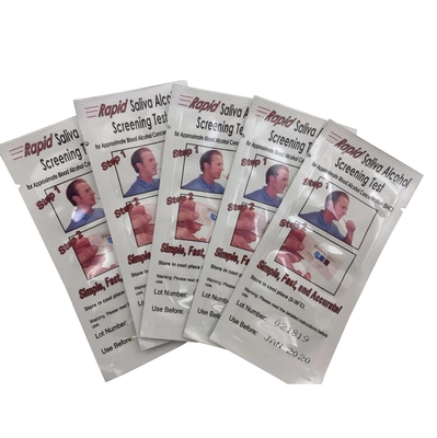 25 strips/Box Saliva Alcohol Test Strips di Rumah