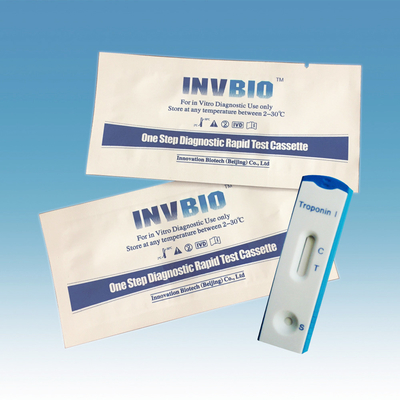 3.00mm Kaset Troponin I Assay Kit Rapid Test 24 Bulan Umur Simpan