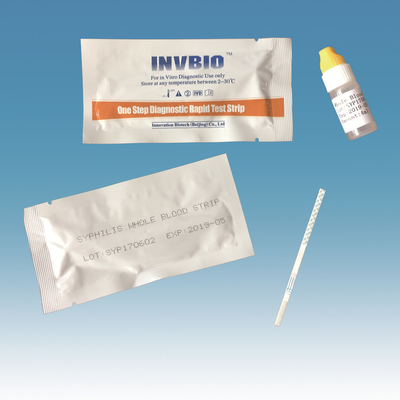 Alat Kesehatan Profesional Sifilis Test Strip Satu Langkah Untuk Rumah Sakit