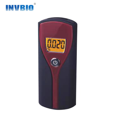 Penguji Alkohol Breathalyzer Polisi Portabel Lampu Latar Berwarna Oranye