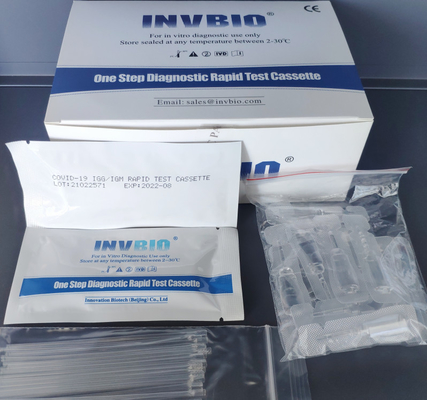 CE FSC FDA IgG IgM Colloidal Gold Rapid Test Kit Untuk Antibodi COVID19