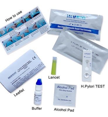 Akurat Satu Langkah 25pcs/kotak H Pylori Stool Test Helicobacter Pylori Antibodi Cepat