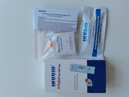 100% Rumah Sakit Sensitif H Pylori Ab Rapid Test Kartu Darah Utuh Untuk Manusia