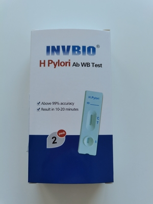 100% Rumah Sakit Sensitif H Pylori Ab Rapid Test Kartu Darah Utuh Untuk Manusia