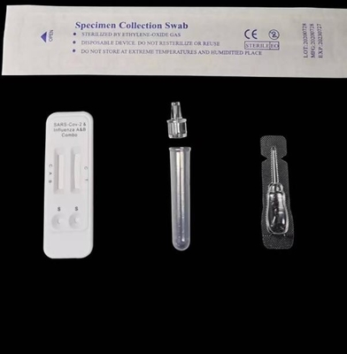 Kit Tes Cepat Penyakit Menular OEM Influenza A/B+Covid 19 Combo