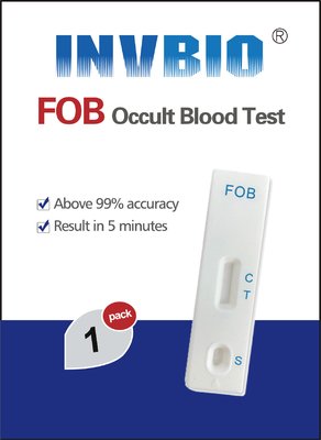 Invbio One Option Fobt Test Fecal Occult Darah tersembunyi di tinja