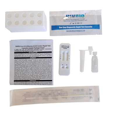 Ce Antigen Self Test Kit Influenza Flu A B Dan Covid-19 Ag Nasal Combo