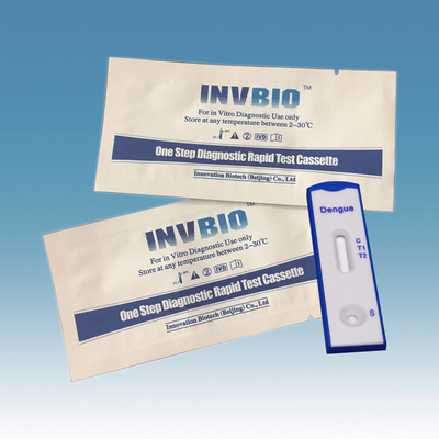 Virus Demam Berdarah Penyakit Menular Rapid Test Kit Antibodi Igg Igm Cassette OEM Packing