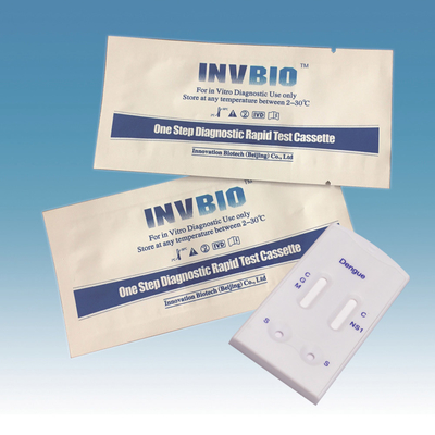 INVBIO Dengue Rapid Test Kit NS1 Antigen Dan IgG / IgM Antibodi Kombo Diagnostik