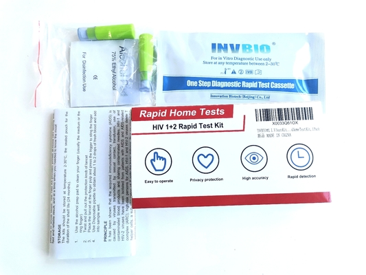 Self Test ISO 13485 Hiv Rapid Test Kit Untuk Hiv Type 1 Type 2 Di Rumah
