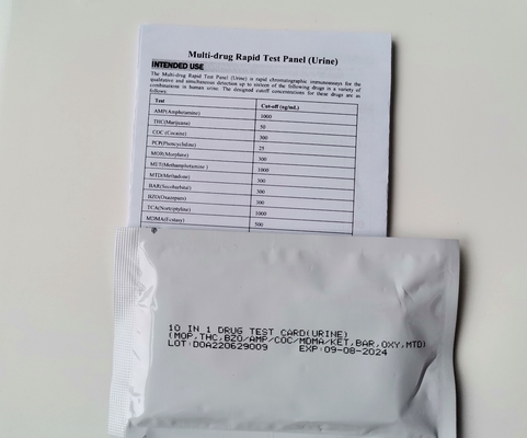 Kit Pengujian Obat Urin Multi Panel Profesional Dengan Deteksi Cepat