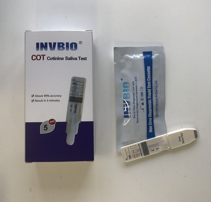 Cotinine COT Saliva Rapid Test Tes Skrining Cairan Oral dengan Akurasi 99%.