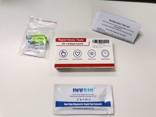 Kit Tes Darah Cepat Hiv 1/2 Ce Pribadi Sangat Akurat Disetujui