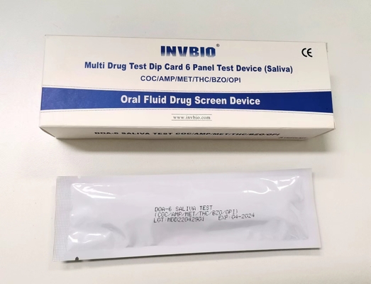 Mouth Swab Drugs Of Abuse Test Oral Fluid 6 Panel Alat Uji Obat Saliva