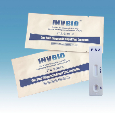 Kit Perangkat Medis Profesional Tes Penanda Tumor Kartu Uji PSa Satu Langkah Dengan Iso