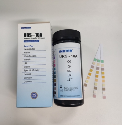 Tes Dipstick Urinalisis FSC Cepat Normal Untuk Gravitasi Spesifik Glukosa Ph Protein Leukosit