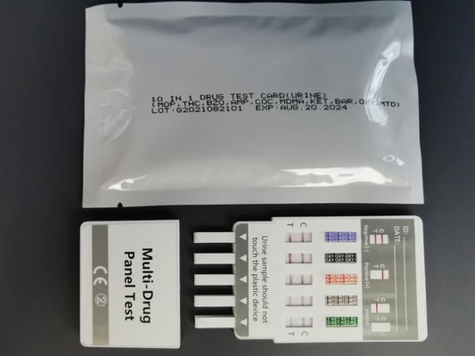 Keakuratan Tinggi Doa Penyalahgunaan Obat Test Kit Panel 10 Multi Obat Screen Urin Rumah