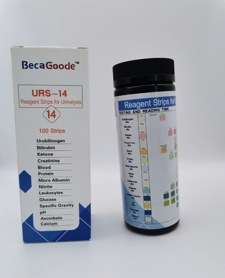 98% Keakuratan Reagen Ph Manusia Strip Untuk Urinalisis 3.00mm Lebar