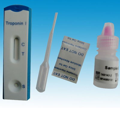 Kit Tes Cepat Troponin I Jantung Darah Utuh Profesional Sensitivitas Tinggi