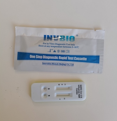 Sensitivitas Tinggi Covid 19 Influenza A&amp;B Self Test untuk Diagnosis Dual 1 pcs/Kotak