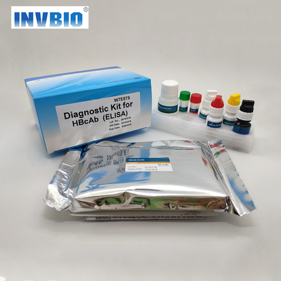 HAV IgM Elisa Test Kit Plate Penggunaan Manusia 96 Tes Per Kotak