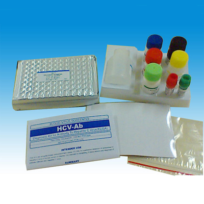 HAV IgM Elisa Test Kit Plate Penggunaan Manusia 96 Tes Per Kotak