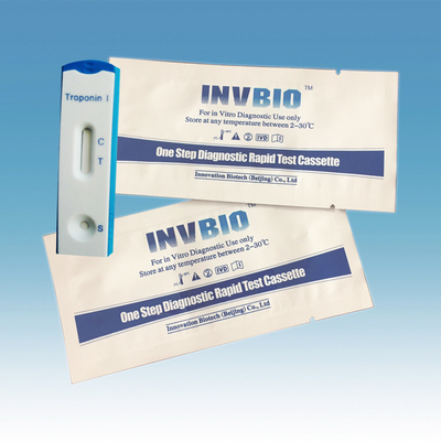 3.00mm Kaset Troponin I Assay Kit Rapid Test 24 Bulan Umur Simpan
