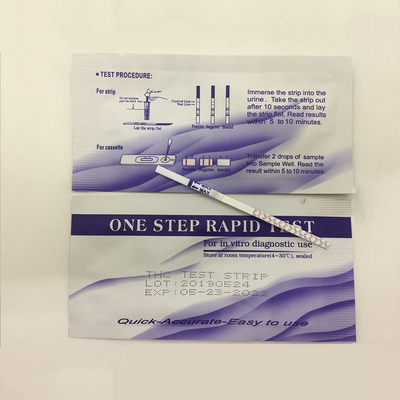 Strip Kit Uji Penyalahgunaan Narkoba 50ng/Ml Urine Thc Marihuana Canabis