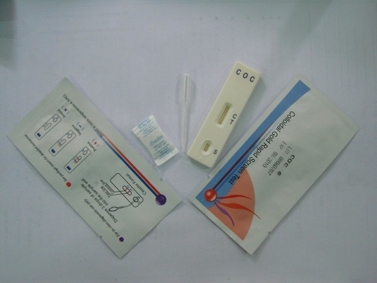 Kit Uji Penyalahgunaan Obat Kokain FDA COC Kaset 3.00mm Pengujian Rumah