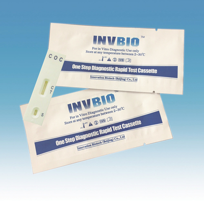 Kit Uji Penyalahgunaan Obat Kokain FDA COC Kaset 3.00mm Pengujian Rumah