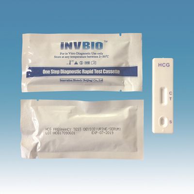 Kit Tes Kesuburan 25mlU / Ml Kartu Tes Kehamilan Hcg CE ISO 13485