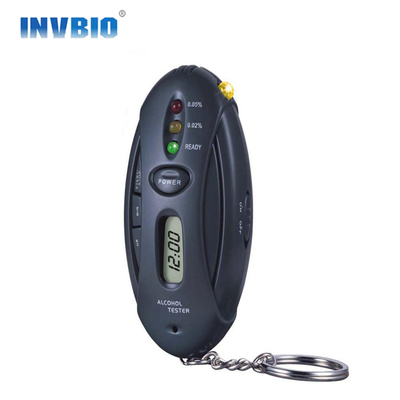 LCD Backlight Biru Akurat Portabel Breathalyzer Polisi Alkohol Tester