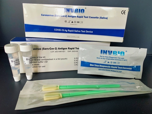 99% Spesifisitas Kit Tes Cepat Covid 19 Antigen Saliva Home Test Kit