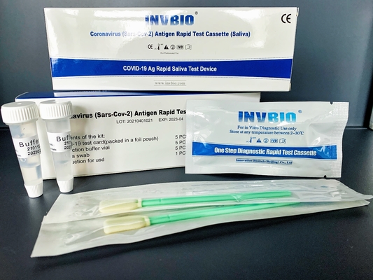 10-20 Menit Satu Langkah Covid 19 Rapid Test Kit Rtk Antigen Rapid Test Kaset Saliva Lollipop