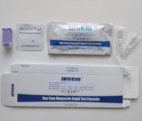 Kit Uji Antibodi IgG IgM Coronavirus SARS-CoV-2, Pengujian Mandiri Satu Langkah INVBIO