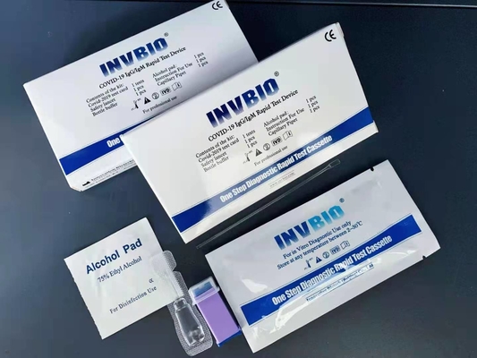 FDA CE menyetujui Kit Rumah Antibodi IgG IgM Kartu Tes Cepat Covid 19