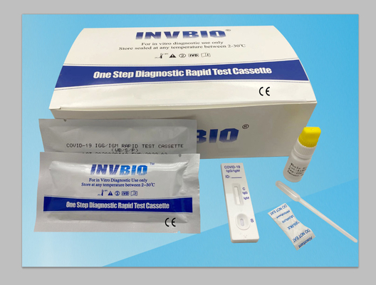 CE FSC FDA IgG IgM Colloidal Gold Rapid Test Kit Untuk Antibodi COVID19