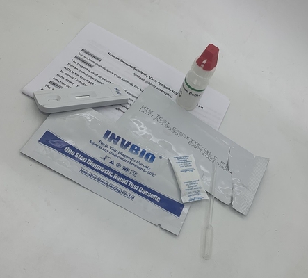 Medis IVD Whole Blood Tri Line Kit Tes Cepat HIV Akurasi 99%