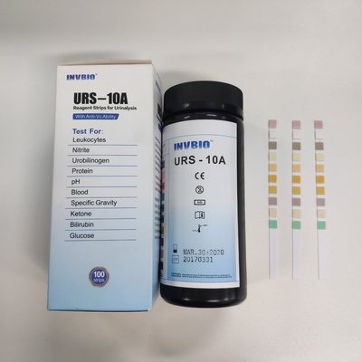 CE Quick Test 10 Parameter Strip Tes Urinalisis Deteksi Kualitatif