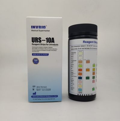 Strip Uji Urinalisis Parameter INVBIO 10 secara in vitro