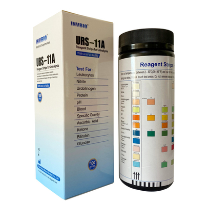 Glucose Bilirubin 10 Parameter Reagen Test Strips urine dipstick