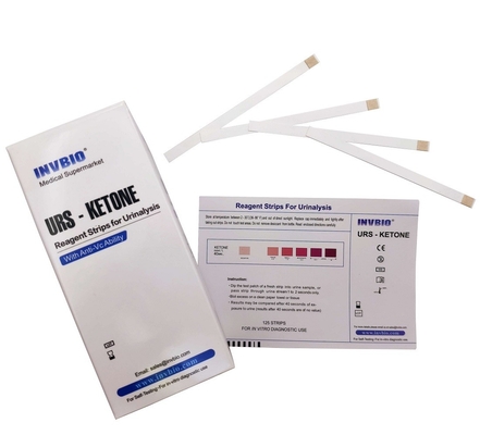 Strip Reagen Keton Urine Manusia In Vitro 15-20 Menit