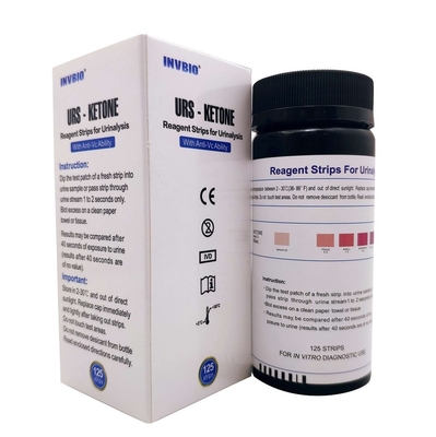 Strip Reagen Keton Urine Manusia In Vitro 15-20 Menit