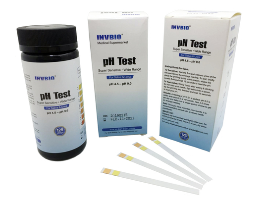 Strip Tes Urinalisis Reagen PH Manusia INVBIO Lebar 3.00mm