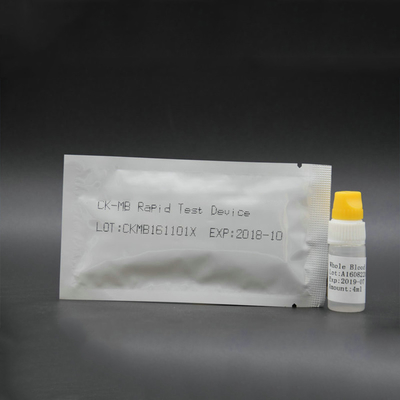 Satu Langkah CK-MB Cardiac Marker Troponin I Rapid Test Kit Deteksi Kualitatif