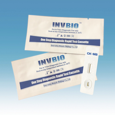 Satu Langkah CK-MB Cardiac Marker Troponin I Rapid Test Kit Deteksi Kualitatif