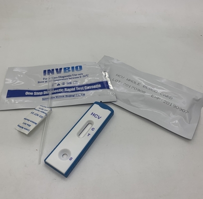 Kit Tes Cepat Penyakit Menular Anti Hcv Perangkat Kaset 25pcs / Box