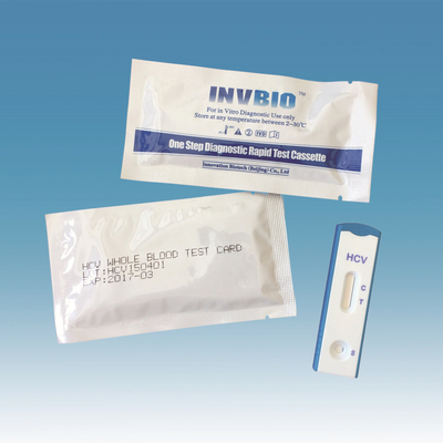 Kit Tes Cepat Penyakit Menular Anti Hcv Perangkat Kaset 25pcs / Box